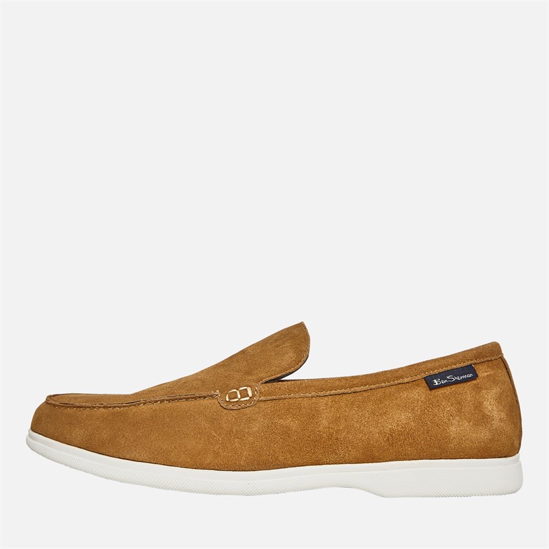Ben Sherman Mens Amarillo Loafers Tan Suede - Size 10