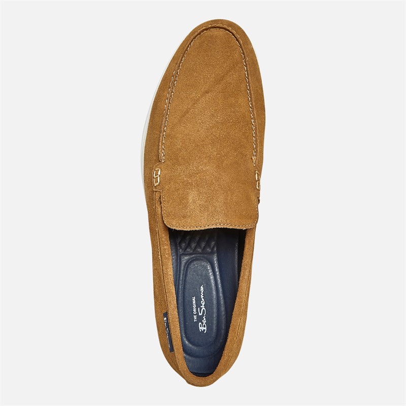 Ben Sherman Mens Amarillo Loafers Tan Suede