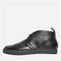 Ben Sherman Mens Parka Chukka Boots Black Milled Lea