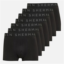 Ben Sherman Mens Jalen Seven Pack Trunks Black Pack A