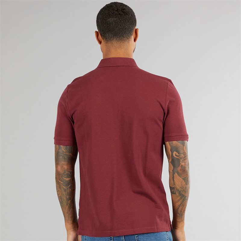 Ben Sherman Herren Haus Mod Polo Wein