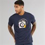 Ben Sherman Mens Portable Radio Target T-Shirt Dark Navy