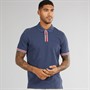 Ben Sherman Mens Placket Interest Polo Shirt Dark Blue