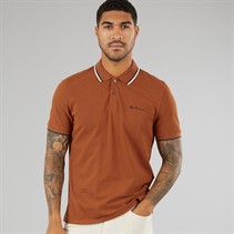 Ben Sherman Mens Twin Tipped Polo Shirt Orange