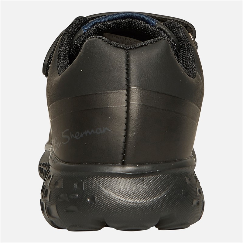 Ben Sherman Boys Frisby Velcro Trainers Black