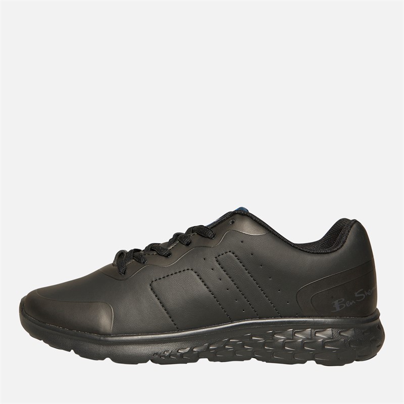 Ben Sherman Junior Boys Frisby Lace Trainers Black - Size 3