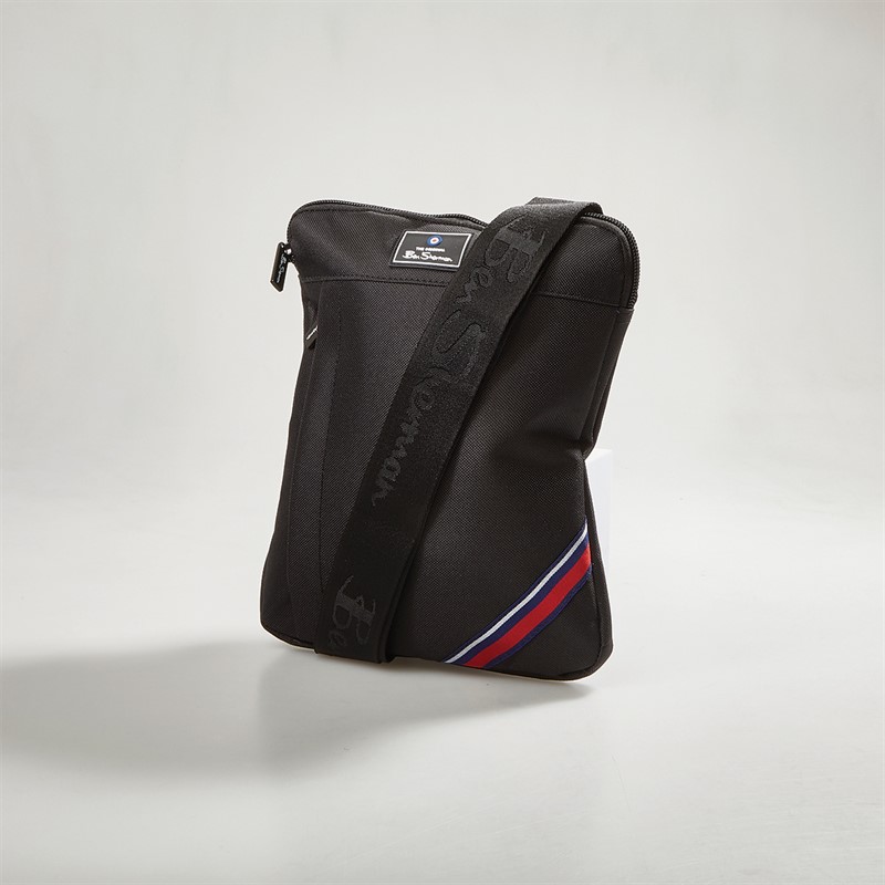 Ben Sherman Mens Pouch Across Body Bag Black