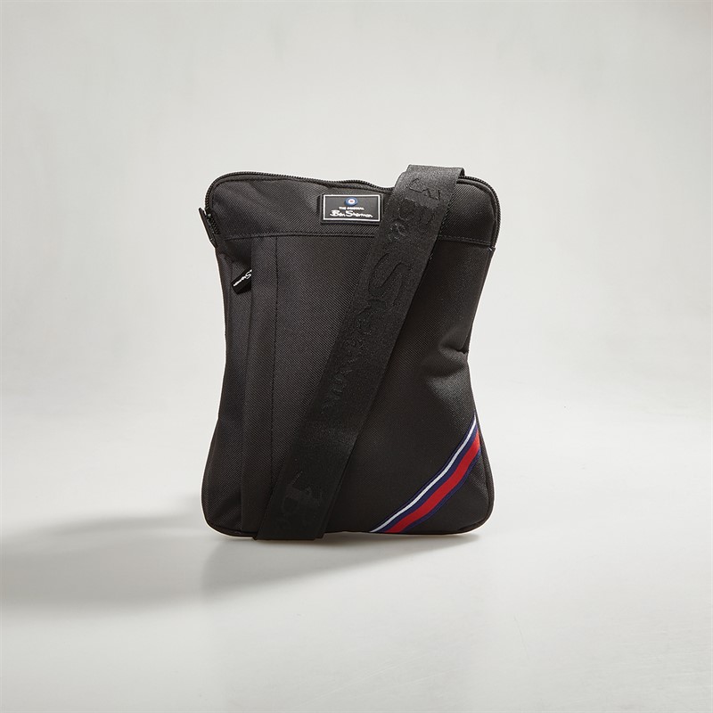 Ben Sherman Mens Pouch Across Body Bag Black