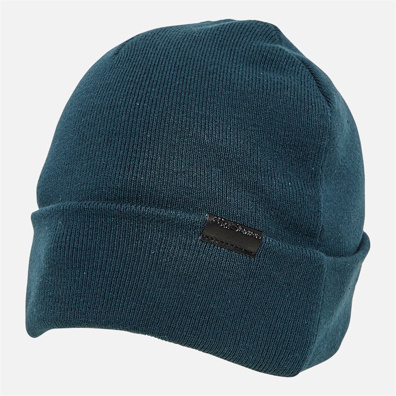 Ben Sherman Mens Fareham Beanie And Scarf Set Petrol