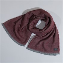 Ben Sherman Mens Eastney Soft Touch Long Scarf Slate/Burgundy