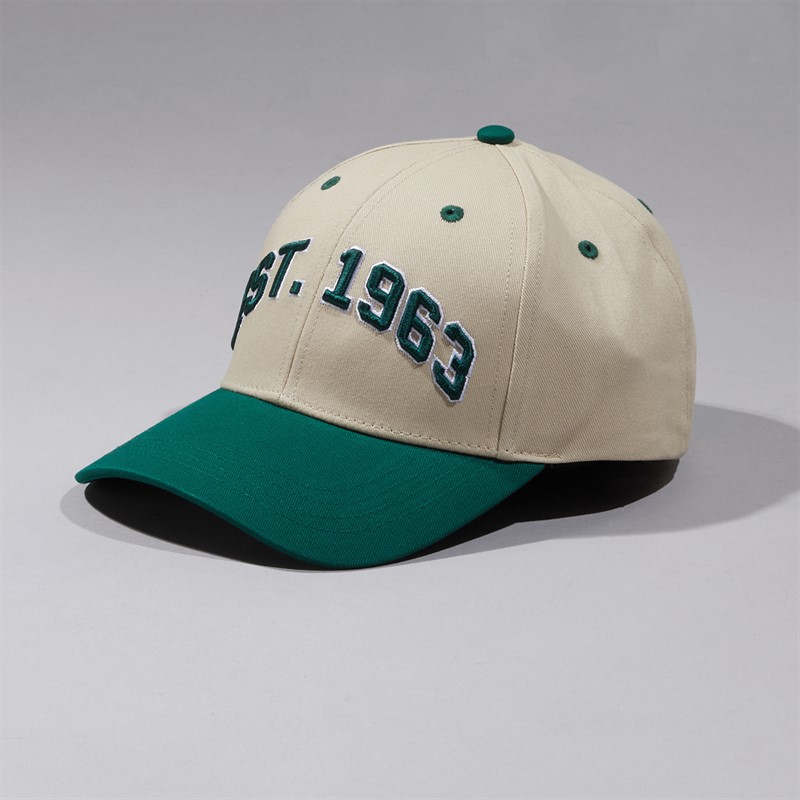 Ben Sherman Varsity Baseball Cap Fog/Forest Green Fog & Forest Green