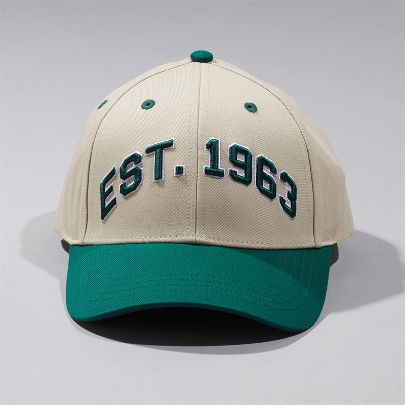 Ben Sherman Varsity Baseball Cap Fog/Forest Green Fog & Forest Green