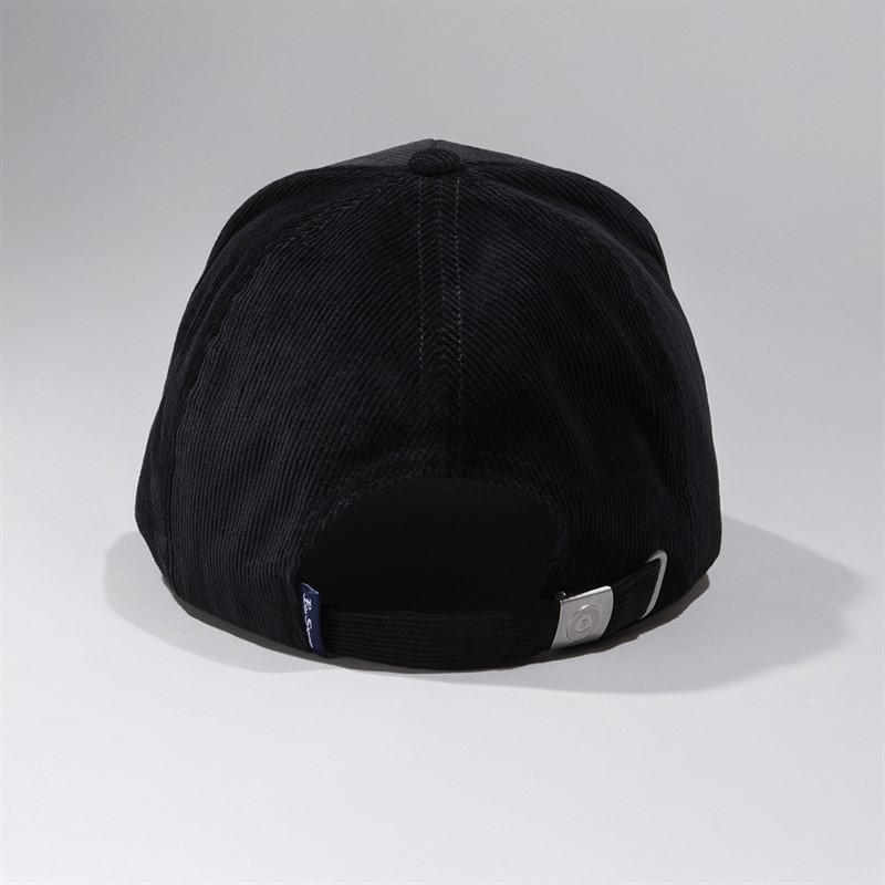 Ben Sherman Mens Havant Cord Cap Black