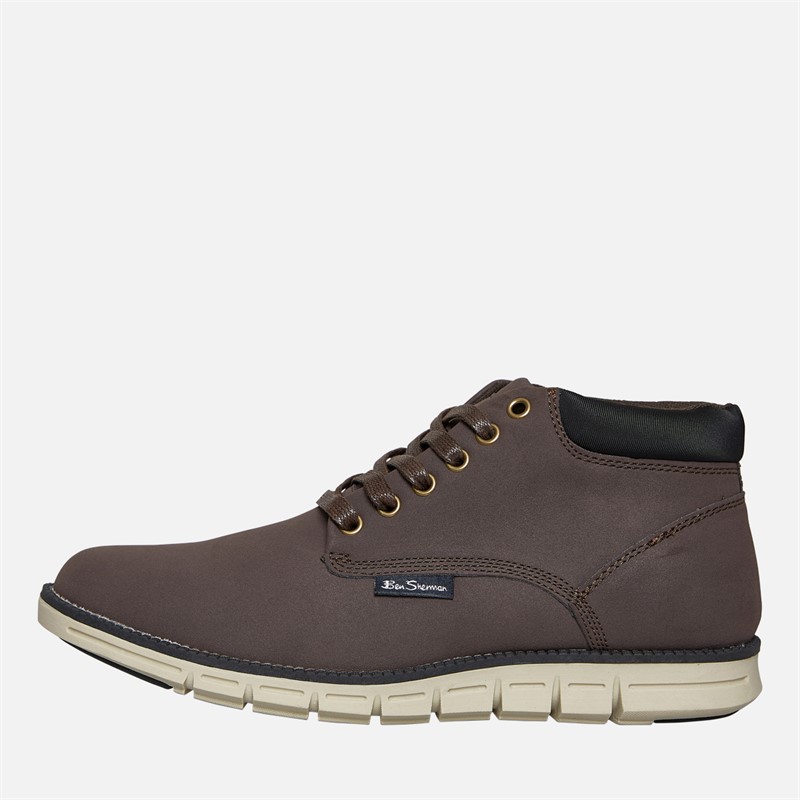 Ben Sherman Herren Carlton Chukka Stiefel Braun / Schwarz