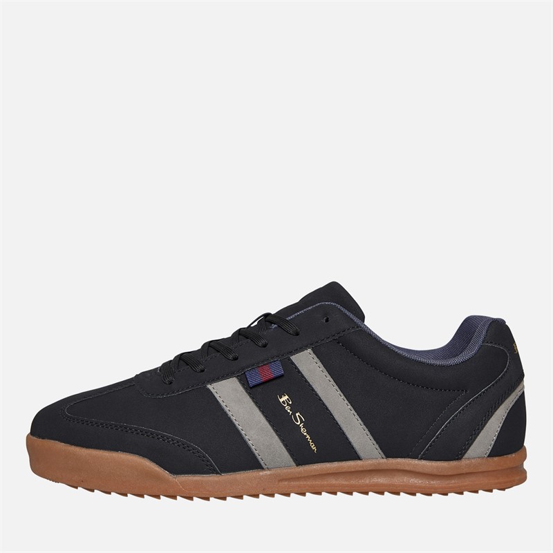 Ben Sherman Herren Keeler Sportschuhe Schwarz / Grau