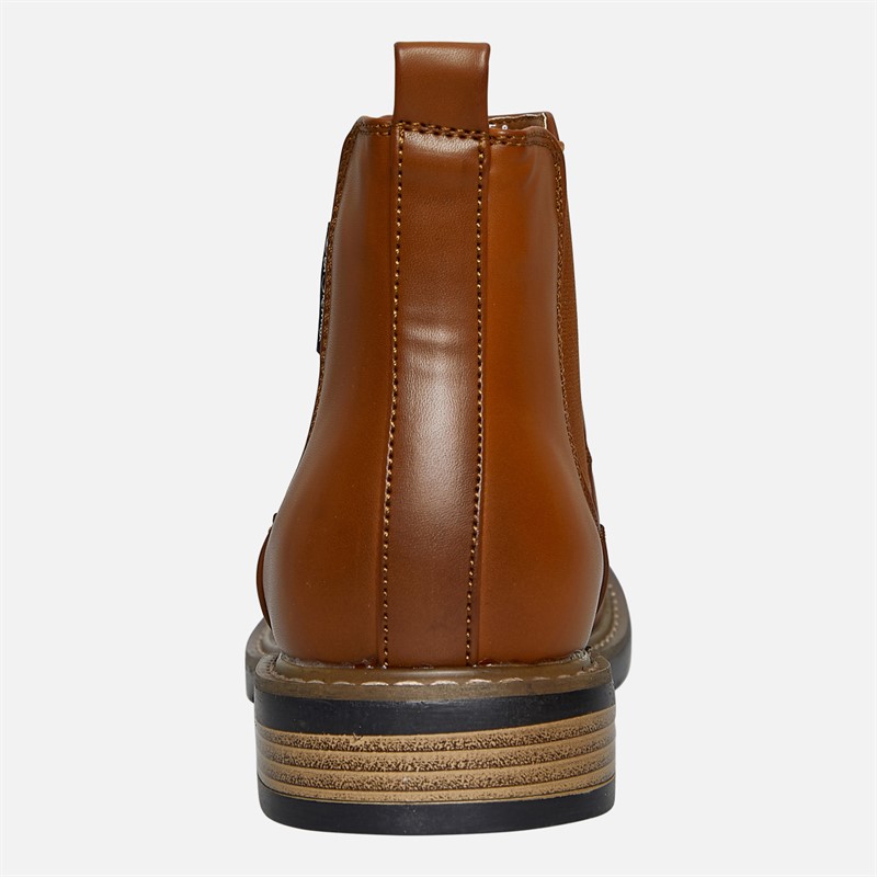 Ben Sherman Herren Tribute Chelsea Stiefel Neu Tan Burnish