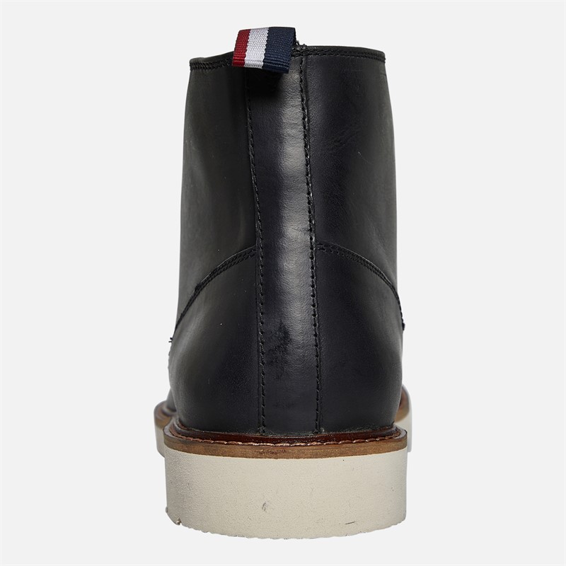Ben Sherman Mens Hampton Chukka Boots Black Waxy