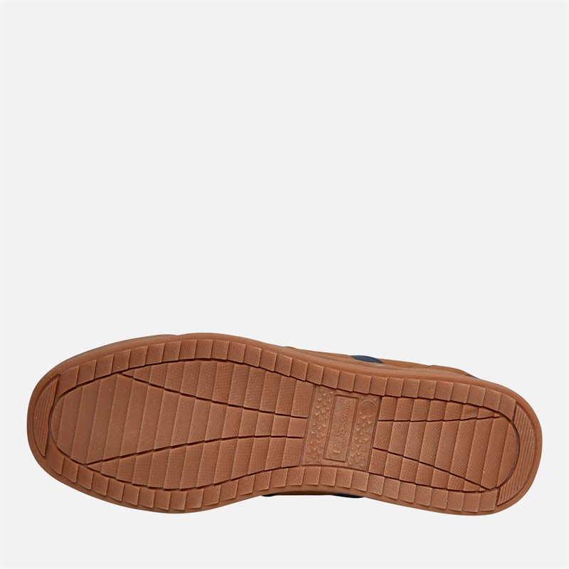 Ben Sherman Herren Keeler Turnschuhe Tan / Marine