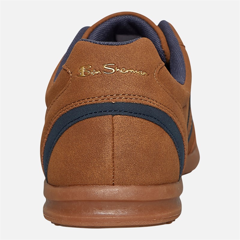 Ben Sherman Herren Keeler Turnschuhe Tan / Marine