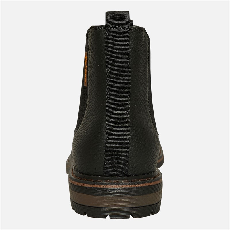 Ben Sherman Herren Vincent Chelsea Stiefel Schwarz