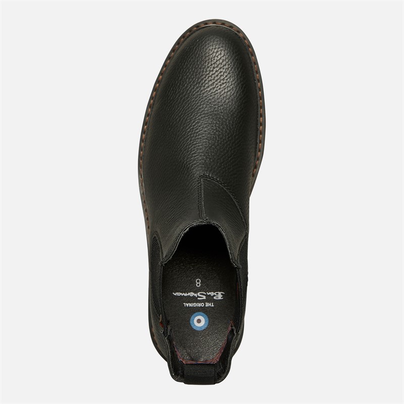 Ben Sherman Herren Vincent Chelsea Stiefel Schwarz