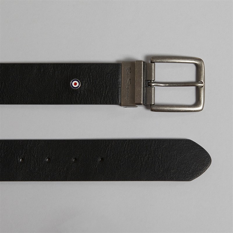 Ben Sherman Mens Goodwin Reversible Belt Black/Tan