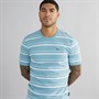 Ben Sherman Herre T-shirt med tynde striber Petrol