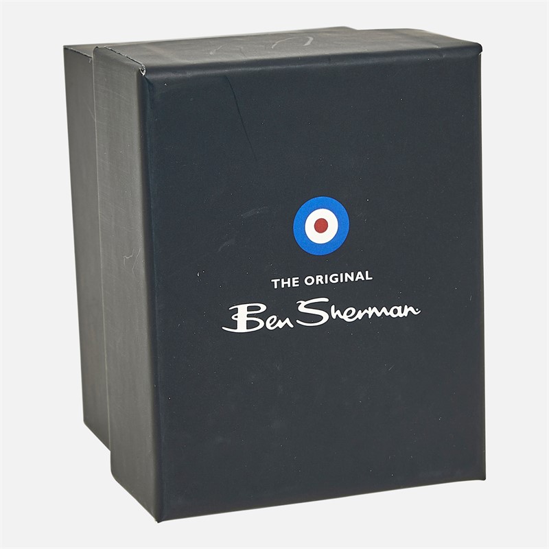 Ben Sherman Mens Strap Watch With White Check Dial Black