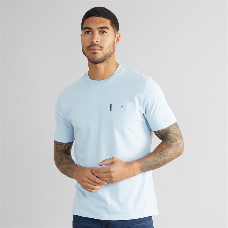Ben Sherman Mens Signature Pocket T-Shirt Pale Blue - Size XXL