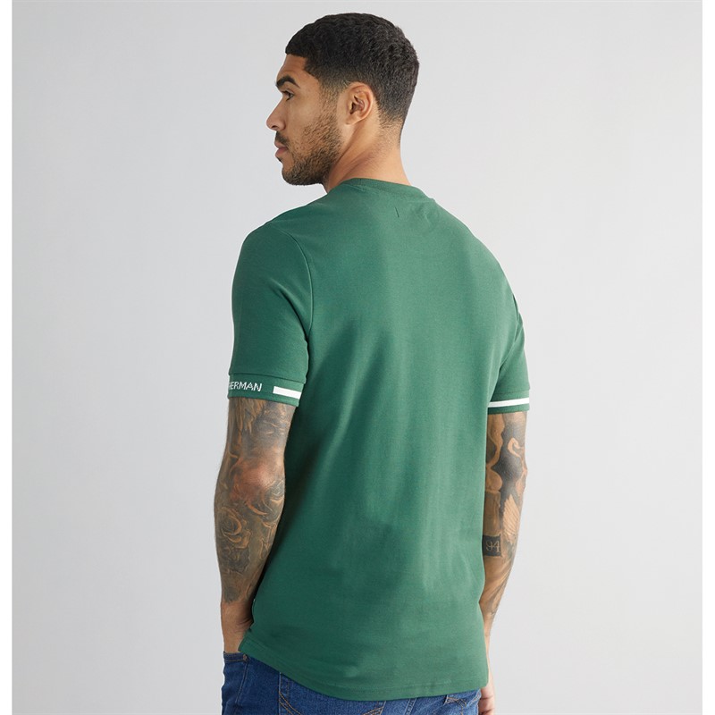 Ben Sherman Herre Pique T-Shirt Grøn