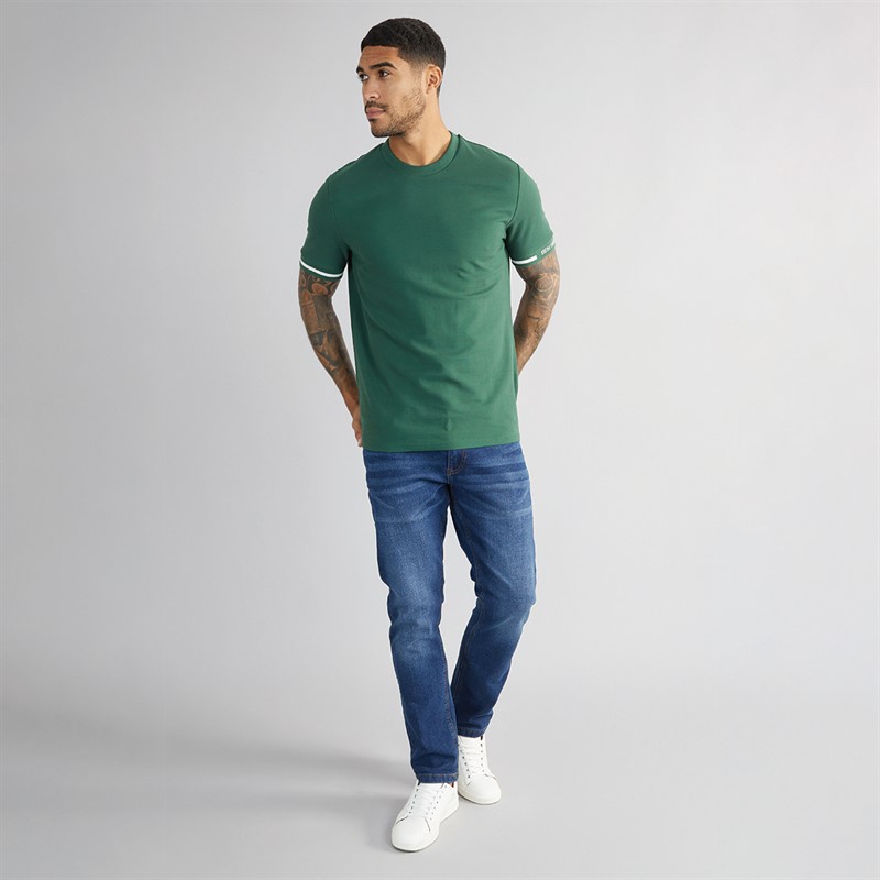 Ben Sherman Herre Pique T-Shirt Grøn