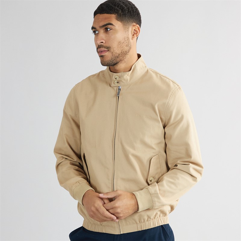 Ben Sherman Mens Signature Harrington Jacket Sand