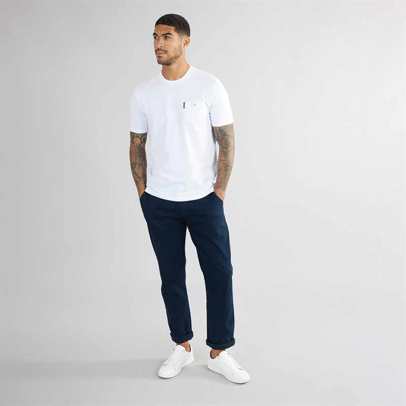 Ben Sherman Mens Signature Pocket T-Shirt White