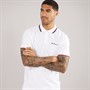 Ben Sherman Heren Twin Tipped Polo Wit