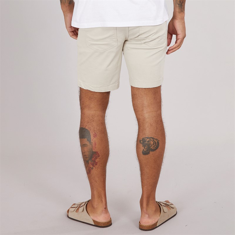 Ben Sherman Mens Five Pocket Bedford Cord Shorts Putty