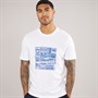 Ben Sherman Mens Radio Stack T-Shirt White