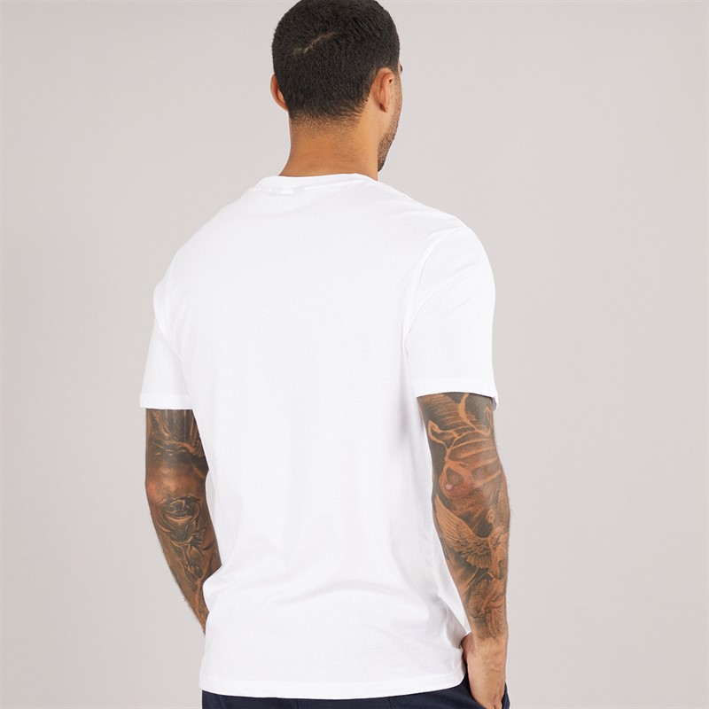 Ben Sherman Mens Radio Stack T-Shirt White
