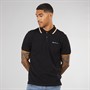 Ben Sherman Polo Piqué Double Ligne Homme Noir
