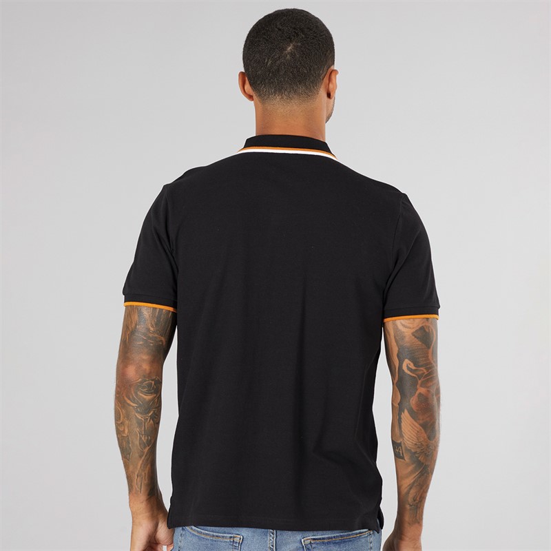 Ben Sherman Polo Piqué Double Ligne Homme Noir