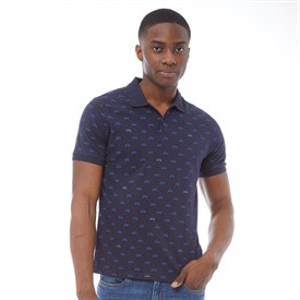 Ben Sherman Heren Scooter Print Polo Blauw ben sherman kopen in de aanbieding Ben Sherman Heren Scooter Print Polo Blauw ben sherman kopen in de aanbieding