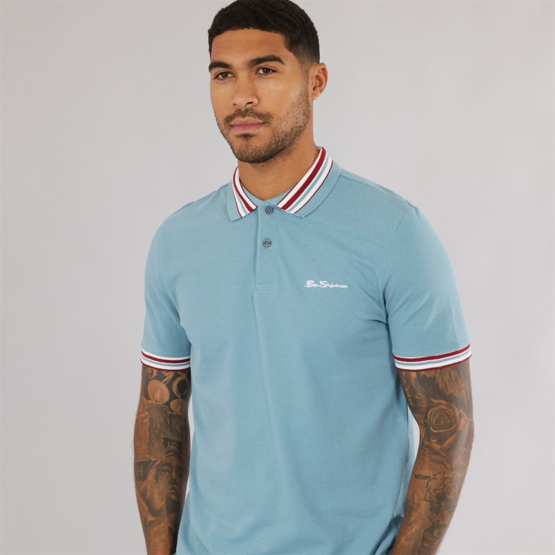 Ben Sherman Mens House Collar Polo Shirt Petrol