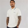 Ben Sherman Mens Twin Tipped Polo Ivory