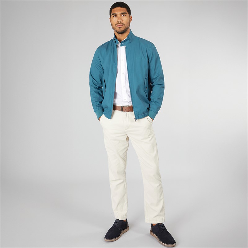 Ben Sherman Mens Signature Harrington Jacket Teal