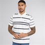 Ben Sherman Mens Mixed Stripe Polo Shirt Snow White