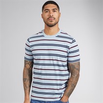 Ben Sherman Mens Stripe T-Shirt Dusky Blue