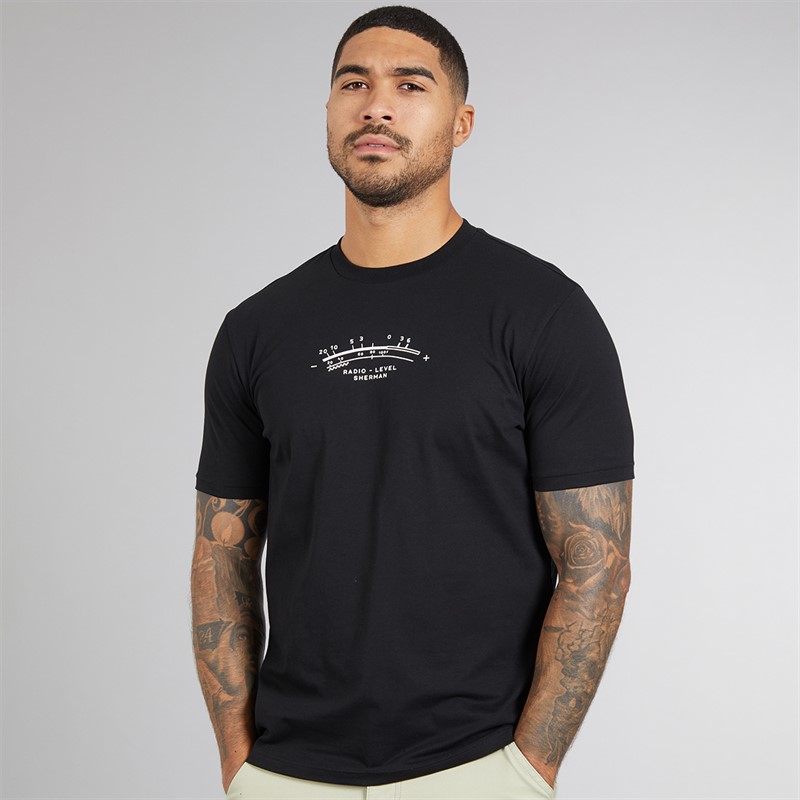 Ben Sherman Mens Radio Vibe T-Shirt Black