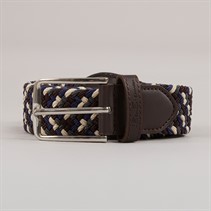 Ben Sherman Mens Weave Belt Stock Multi