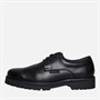 Ben Sherman Mens Chesterley Derby Shoes Black Grainy Pu