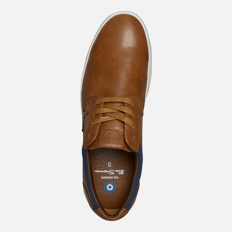 Ben Sherman Mens Detour Derby Shoes Tan Pu