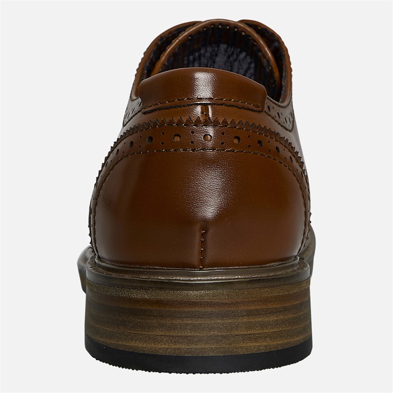 Ben Sherman Mens Triumph II Brogue Shoes Burnished Tan